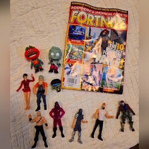 Lot Of Fortnite Figures And Book Some Funko